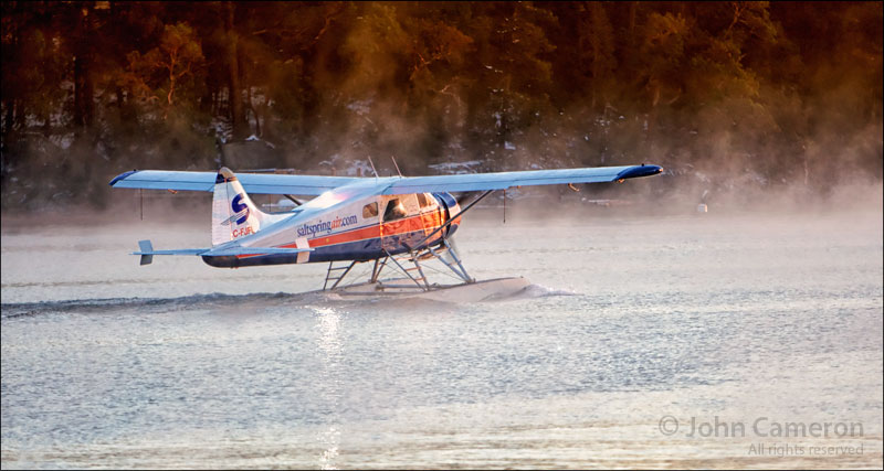 Frosty Morning with Beaver Floatplane Frosty Morning with Beaver Floatplane