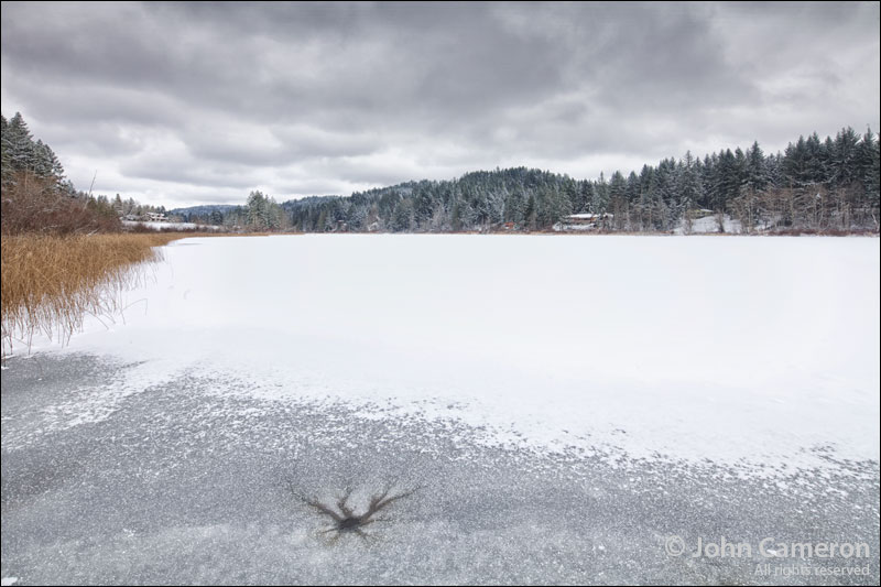 Frozen Salt Spring Lake 2012