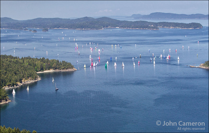 Round Saltspring 2012 from the air Round Saltspring 2012 aerial photo