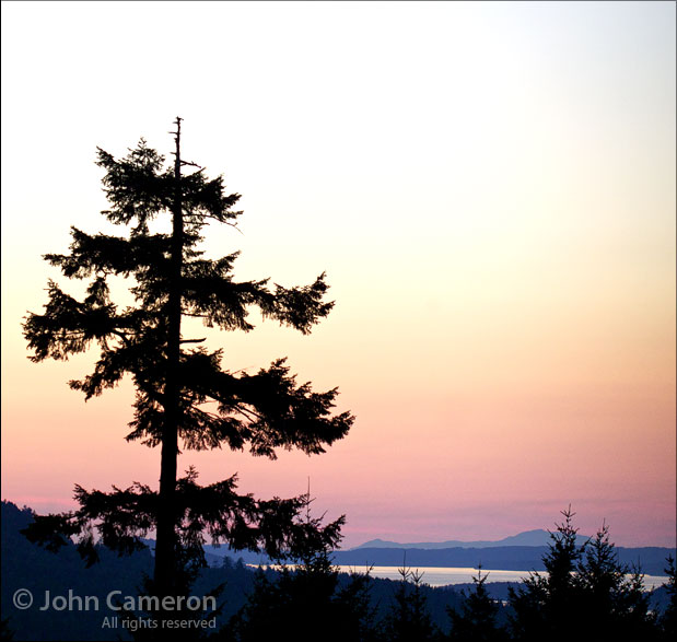 Looking North from Salt Spring Island